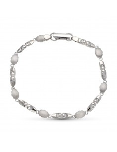 18K PULSERA ORO BLANCO CIRCONITAS