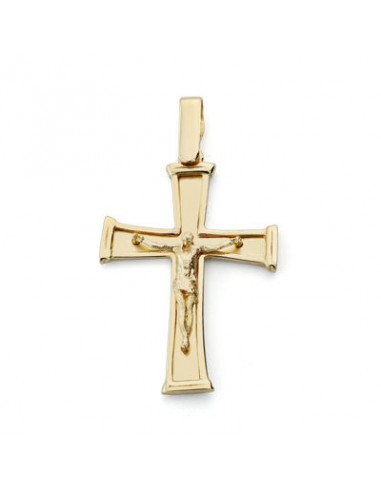 18K CRUZ CRISTO. 28 X 18 MM.