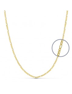 18K CADENA ORO AMARILLO CARTIER 40CM HUECA 1.5 MM