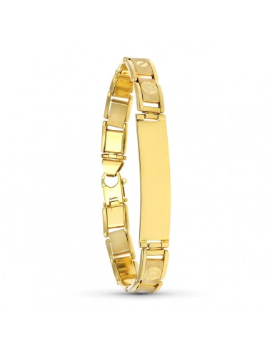 18K ESCLAVA ORO AMARILLO CABALLERO 20 5 CM