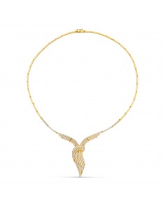 18K GARGANTILLA ORO AMARILLO CIRCONITAS