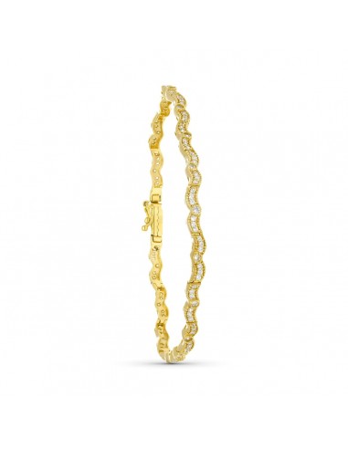 18K PULSERA ORO AMARILLO CIRCONITA 19.5 CM