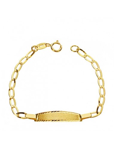 18K PULSERA ESCLAVA BILBAO ORO AMARILLO 11.5 CM