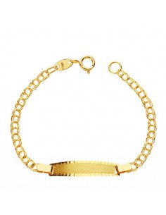 18K PULSERA ESCLAVA HUNGARA ORO AMARILLO 13CM