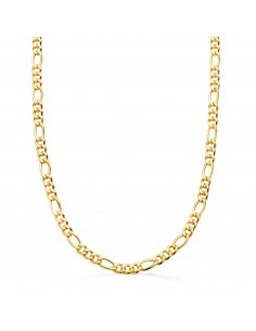 18K CADENA ORO AMARILLO HUECA ESLABON TIPO CARTIER ANCHO 4.5 MM LARGO 60CM