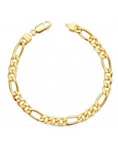 18K PULSERA ORO AMARILLO CARTIER 3X1 ANCHO: 6 5 MM LARGO: 21CM