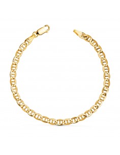 18K PULSERA ORO AMARILLO ANCLA HUECA ANCHO: 4 2 MM LARGO: 19CM