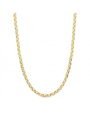 18K CADENA ORO AMARILLO ROLO HUECO ANCHO: 3 MM. LARGO: 50CM CIERRE REASA