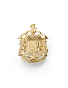 18K ESCUDO INSIGNIA DE MELILLA. 20 X 14 MM.