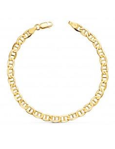 18K PULSERA ORO AMARILLO ANCLA HUECA ANCHO: 5 MM LARGO: 20CM