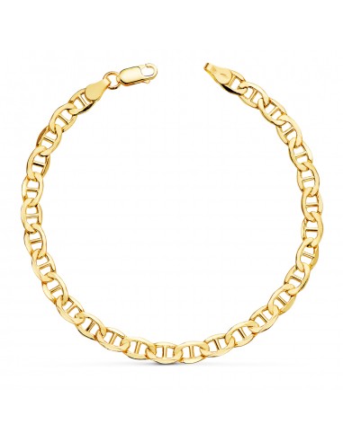 18K PULSERA ORO AMARILLO ANCLA HUECA ANCHO: 5 MM LARGO: 20CM