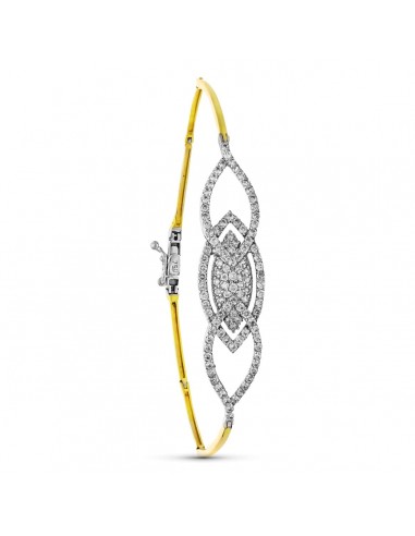 18K PULSERA ORO BICOLOR CIRCONITA MOTIVO