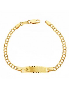 18K PUPLSERA ORO AMARILLO ESCLAVA HUNGARA 12.5 CM 2.5 MM