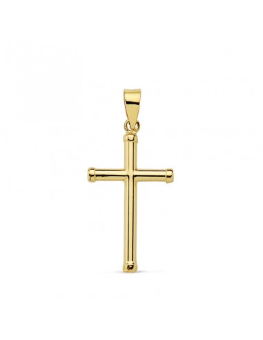 18K CRUZ SIN CRISTO 21 X 13MM. TUBO 2 MM