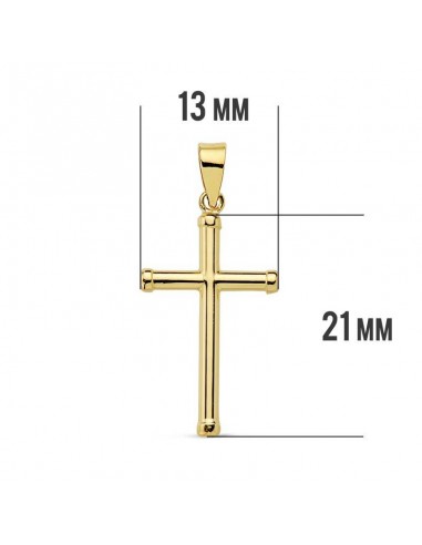18K CRUZ SIN CRISTO 21 X 13MM. TUBO 2 MM 18K CRUZ SIN CRISTO 21 X 13MM. TUBO 2 MM