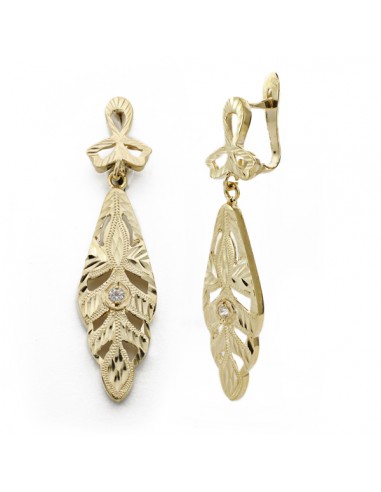18K PENDIENTES ORO AMARILLO CUBANAS CIGARRON CUBANA CIERRE CATALÁN