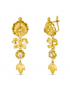 18K PENDIENTES ORO AMARILLO CUBANAS CIERRE CATALÁN