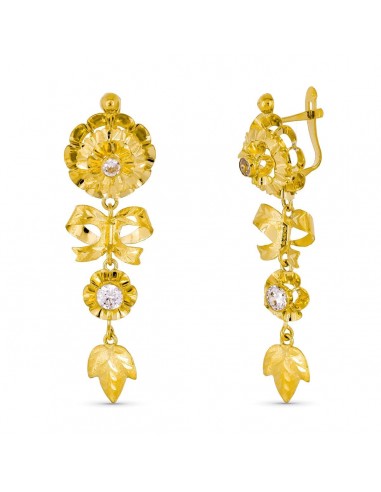 18K PENDIENTES ORO AMARILLO CUBANAS CIERRE CATALÁN