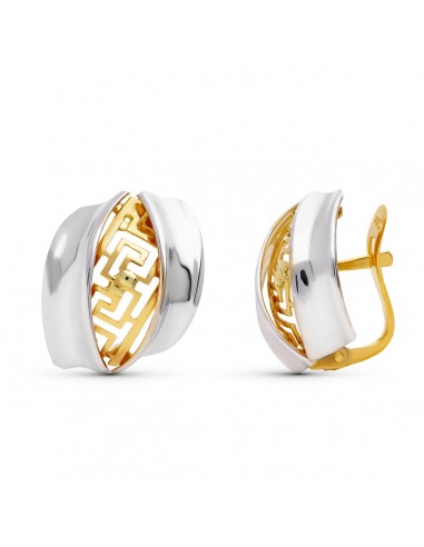 18K PENDIENTES ORO AMARILLO CUAJO CIRCONITA 10 MM CIERRE CATALAN