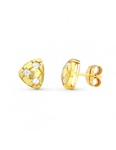 18K PENDIENTES CIRCONITA 10X8 MM