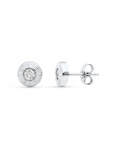 18K PENDIENTES ORO AMARILLO CERCO. 6X6 MM