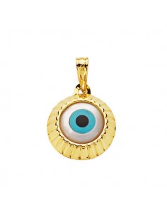 18K COLGANTE ORO AMARILLO OJO TURCO 14 MM.