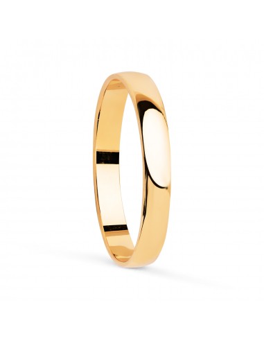 18K ALIANZA ORO AMARILLO LISA BRILLO. ANCHO: 2 5 MM