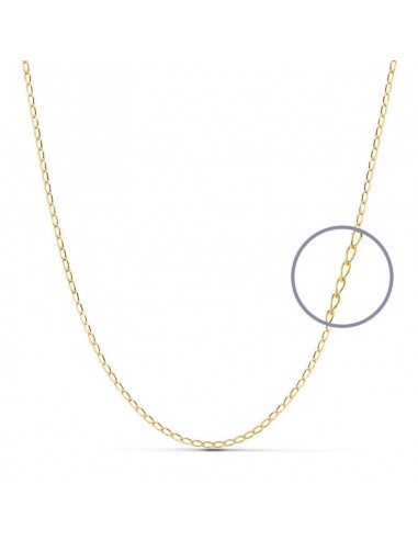 18K CADENA ORO AMARILLO MACIZA  BILBAO  45CM 0.9 MM