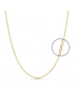 18K CADENA ORO AMARILLO MACIZA BILBAO. LARGO: 60CM. ANCHO: 1 2 MM