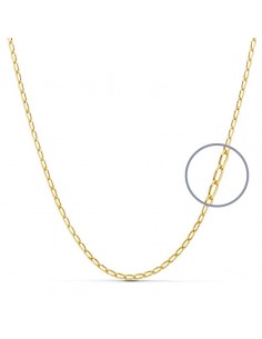 18K CADENA ORO AMARILLO MACIZA BILBAO 40CM 1.7 MM