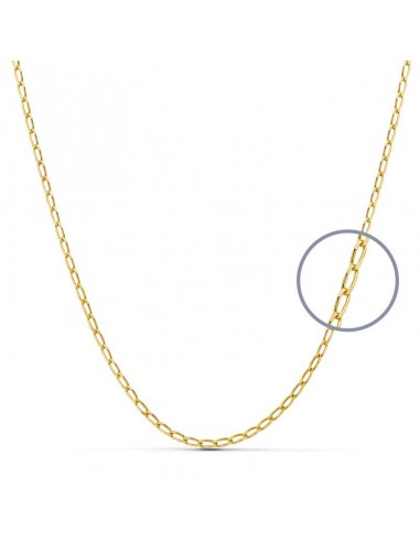 18K CADENA ORO AMARILLO MACIZA BILBAO 45CM 1.7 MM