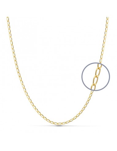 18K CADENA ORO AMARILLO MACIZA BILBAO 40CM 1.8 MM
