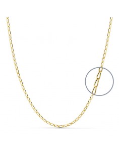 18K CADENA ORO AMARILLO MACIZA BILBAO 60CM 2 MM