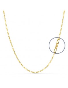 18K CADENA MACIZA CARTIER ORO AMARILLO 3X1 45CM 1.2 MM 2.80 GR