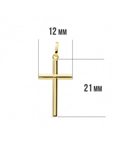 18K CRUZ LISA PALO OVAL. 22 X 12 MM.