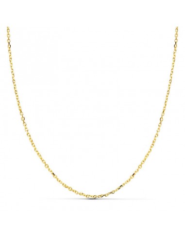 18K CADENA ORO AMARILLO MACIZA FORZADA 60CM 1.2 MM
