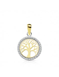 18K COLGANTE ARBOL DE LA VIDA. 13 MM.