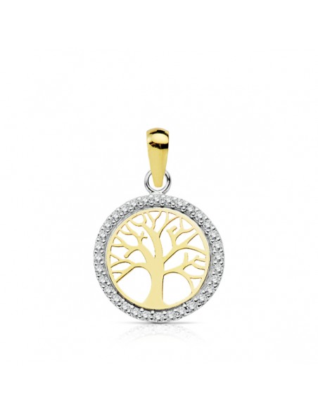 18K COLGANTE ARBOL DE LA VIDA. 13 MM.