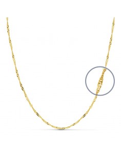 18K CADENA ORO AMARILLO MACIZA SINGAPUR 60CM 1.8 MM