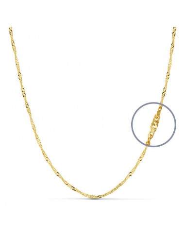 18K CADENA ORO AMARILLO SINGAPUR 45CM 2 MM