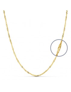 18K CADENA ORO AMARILLO SINGAPUR 50CM 2MM