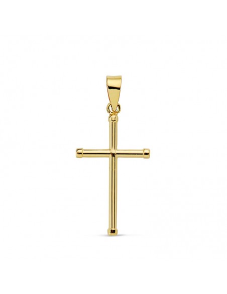 18K CRUZ LISA TUBO 1,5 MM. 21 X 13MM.