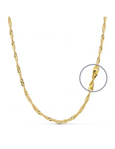 18K CADENA ORO AMARILLO MACIZA SINGAPUR 50CM 2.7 MM