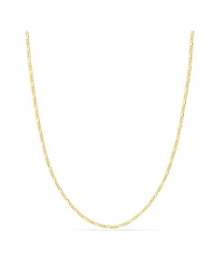 18K CADENA ORO AMARILLO MACIZA CARTIER 3X1. LARGO 45CM ANCHO 1 MM