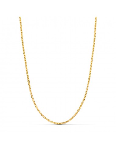 18K CADENA ORO AMARILLO MACIZA FORZADA ESLABON TALLADO. ANCHO: 2 3 MM LARGO: 60CM