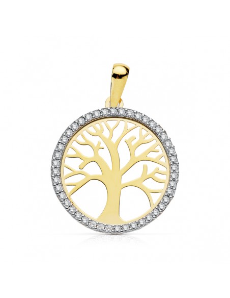 18K COLGANTE ARBOL DE LA VIDA. 20 MM.