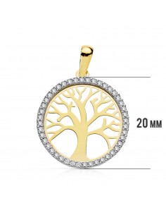 18K COLGANTE ARBOL DE LA VIDA. 20 MM. 2