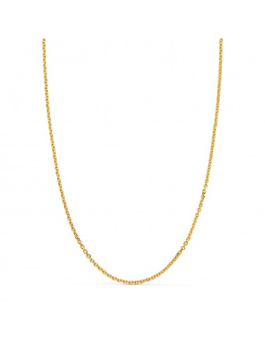 18K CADENA ORO AMARILLO MACIZA FORZADA ESLABON TALLADO. ANCHO: 2 MM LARGO: 60CM