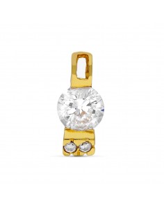 18K COLGANTE ORO AMARILLO CIRCONITA 11X5 MM
