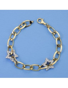 18 PULSERA BICOLOR. 20 CM. 10,70 GRS.